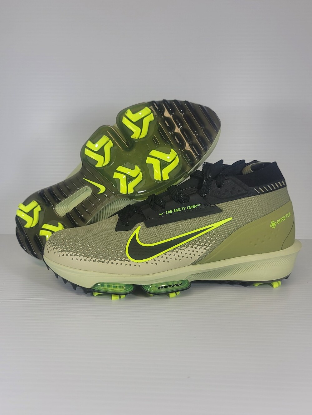 Mens Size Nike Golf Shoes Air Zoom Infinity Tour 2 Gore-Tex Olive FV4897-300